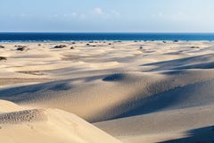 De Duinen van Maspalomas, Gran Canaria stock foto De Duinen van Maspalomas, Gran Canaria stock foto