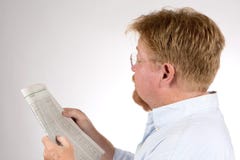 De Effectenbeursrapport van de mensenlezing royalty-vrije stock afbeelding De Effectenbeursrapport van de mensenlezing royalty-vrije stock afbeelding