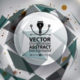 De eigentijdse modieuze bouw van technologie, samenvatting vector illustratie De eigentijdse modieuze bouw van technologie, samenvatting vector illustratie