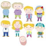 De familiepictogram van het beeldverhaal vector illustratie De familiepictogram van het beeldverhaal vector illustratie