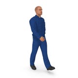 De façon générale de Worker Wearing Blue de mécanicien sur le fond blanc, illustration 3D, d'isolement illustration de vecteur De façon générale de Worker Wearing Blue de mécanicien sur le fond blanc, illustration 3D, d'isolement illustration de vecteur