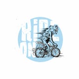 De fietser, het cirkelen geometrisch blauw, wit, fietser stileerde vectorillustratie stock illustratie De fietser, het cirkelen geometrisch blauw, wit, fietser stileerde vectorillustratie stock illustratie