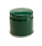 De filter van de autoolie in het groene lichaam royalty-vrije stock afbeelding De filter van de autoolie in het groene lichaam royalty-vrije stock afbeelding