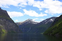 De fjord van Geiranger royalty-vrije stock afbeelding De fjord van Geiranger royalty-vrije stock afbeelding