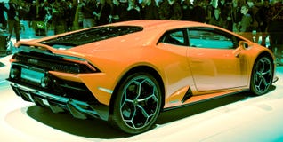 De Genebra da exposição automóvel de Lamborghini carro 2019 de esportes huracan imagens de stock De Genebra da exposição automóvel de Lamborghini carro 2019 de esportes huracan imagens de stock