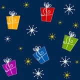 De Giften van Kerstmis van Tileable vector illustratie De Giften van Kerstmis van Tileable vector illustratie