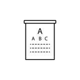 de grafiekpictogram van de oogtest Element van het pictogram van de oogzorg voor mobiele concept en webtoepassingen Het dunne pic vector illustratie de grafiekpictogram van de oogtest Element van het pictogram van de oogzorg voor mobiele concept en webtoepassingen Het dunne pic vector illustratie