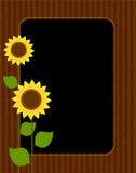 De grens/het frame van de zonnebloem royalty-vrije illustratie De grens/het frame van de zonnebloem royalty-vrije illustratie