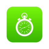 De groene vector van het chronometerpictogram Royalty-vrije Stock Fotografie De groene vector van het chronometerpictogram Royalty-vrije Stock Fotografie