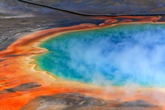 De grote Prismatische Lente, Nationaal Park Yellowstone De grote Prismatische Lente, Nationaal Park Yellowstone