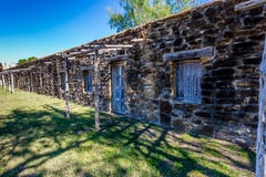 De Historische Oude het Westen Spaanse Opdracht San Jose Old Housing Area royalty-vrije stock foto De Historische Oude het Westen Spaanse Opdracht San Jose Old Housing Area royalty-vrije stock foto