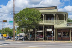 De Hoersterbouw in Fredericksburg Texas royalty-vrije stock foto De Hoersterbouw in Fredericksburg Texas royalty-vrije stock foto
