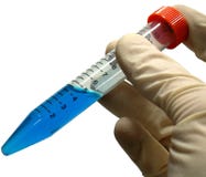 De holdingsreageerbuis van de hand stock afbeeldingen De holdingsreageerbuis van de hand stock afbeeldingen