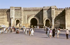De hoofdingang van Meknes De hoofdingang van Meknes