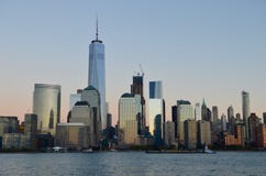 De horizon van Manhattan, NYC royalty-vrije stock fotografie De horizon van Manhattan, NYC royalty-vrije stock fotografie