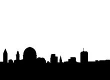 De horizonvector van Jeruzalem stock illustratie De horizonvector van Jeruzalem stock illustratie