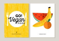 De illustratieontwerpen van het veganistvoedsel voor het gezonde eten stock illustratie De illustratieontwerpen van het veganistvoedsel voor het gezonde eten stock illustratie
