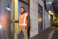 De Ingenieur van de tunnel stock afbeelding De Ingenieur van de tunnel stock afbeelding