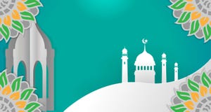 De Islamitische achtergrond is leeg de groene overheersing van de kleurengradatie met aantrekkelijke kleurengradiënten stock illustratie De Islamitische achtergrond is leeg de groene overheersing van de kleurengradatie met aantrekkelijke kleurengradiënten stock illustratie