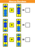 De jonge geitjes van telraamsoroban leren aantallen met telraam, wiskundeaantekenvel voor kinderen Vectorillustratie vector illustratie De jonge geitjes van telraamsoroban leren aantallen met telraam, wiskundeaantekenvel voor kinderen Vectorillustratie vector illustratie