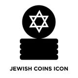 De Joodse die vector van het Muntstukkenpictogram op witte achtergrond, conc embleem wordt geïsoleerd vector illustratie De Joodse die vector van het Muntstukkenpictogram op witte achtergrond, conc embleem wordt geïsoleerd vector illustratie