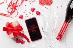 De kaart van de de daggroet van de valentijnskaart `s royalty-vrije stock afbeeldingen De kaart van de de daggroet van de valentijnskaart `s royalty-vrije stock afbeeldingen