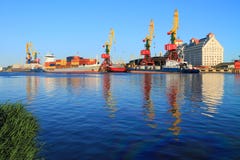 De Kaliningrad-haven royalty-vrije stock afbeelding De Kaliningrad-haven royalty-vrije stock afbeelding
