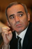 De kampioen Garry Kasparov van het schaak De kampioen Garry Kasparov van het schaak