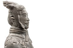 De kant van de de strijdersambtenaar van terracottaxian stock afbeeldingen De kant van de de strijdersambtenaar van terracottaxian stock afbeeldingen