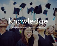 De kennis leert het Grafische Concept van Onderwijsmensen stock afbeelding De kennis leert het Grafische Concept van Onderwijsmensen stock afbeelding