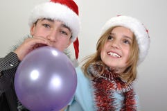 De kinderen van Kerstmis royalty-vrije stock afbeelding De kinderen van Kerstmis royalty-vrije stock afbeelding
