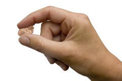 De Knijpende Pence van de hand stock afbeeldingen De Knijpende Pence van de hand stock afbeeldingen