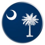 De Knoop van de Staat van de V.S.: 3d illustratie van zuidencarolina flag badge op witte achtergrond royalty-vrije illustratie De Knoop van de Staat van de V.S.: 3d illustratie van zuidencarolina flag badge op witte achtergrond royalty-vrije illustratie