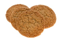 De koekjes van de appeltaartkorst op een witte achtergrond stock afbeelding De koekjes van de appeltaartkorst op een witte achtergrond stock afbeelding