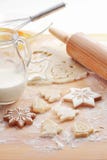 De koekjes van Kerstmis van het baksel stock fotografie De koekjes van Kerstmis van het baksel stock fotografie