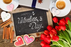 De koffie van de valentijnskaartendag royalty-vrije stock afbeeldingen De koffie van de valentijnskaartendag royalty-vrije stock afbeeldingen