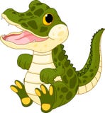 De krokodil van de baby royalty-vrije illustratie De krokodil van de baby royalty-vrije illustratie