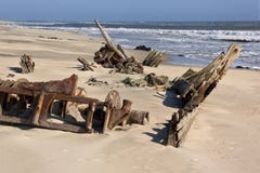 De Kust van het skelet - Namibië royalty-vrije stock fotografie De Kust van het skelet - Namibië royalty-vrije stock fotografie