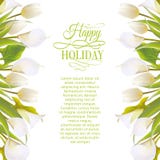 De lente bloeit backround met tekst het van letters voorzien. stock illustratie De lente bloeit backround met tekst het van letters voorzien. stock illustratie