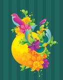De lente kleurrijke achtergrond royalty-vrije illustratie De lente kleurrijke achtergrond royalty-vrije illustratie