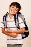 De leuke Jongen van de School stock foto De leuke Jongen van de School stock foto