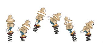 De Leuke Robot van het beeldverhaalkarakter voor een Vastgestelde Illustratie van het Computerspel storyboard vector illustratie De Leuke Robot van het beeldverhaalkarakter voor een Vastgestelde Illustratie van het Computerspel storyboard vector illustratie