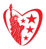 De liefde van Amerika Royalty-vrije Stock Afbeelding De liefde van Amerika Royalty-vrije Stock Afbeelding