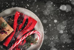 De lijst van Kerstmis het plaatsen Stock Fotografie De lijst van Kerstmis het plaatsen Stock Fotografie
