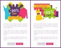 55 de los carteles exclusivos del web del logotipo del descuento ilustración del vector 55 de los carteles exclusivos del web del logotipo del descuento ilustración del vector