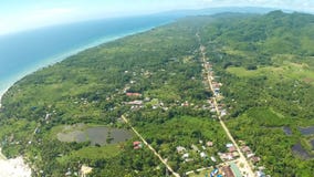 De luchtstad van Meningspablacio Anda Bohol Filipijnse aard stock foto De luchtstad van Meningspablacio Anda Bohol Filipijnse aard stock foto