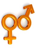 De Mannen en de Vrouwen van het symbool. Liefde vector illustratie De Mannen en de Vrouwen van het symbool. Liefde vector illustratie