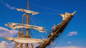De Masten van Varend Schip stock footage De Masten van Varend Schip stock footage