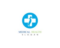 De medische Mensen geven de vectorgezondheid van het embleemmalplaatje stock illustratie De medische Mensen geven de vectorgezondheid van het embleemmalplaatje stock illustratie