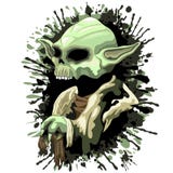 De Meester van schedelyoda Jedi stock illustratie De Meester van schedelyoda Jedi stock illustratie